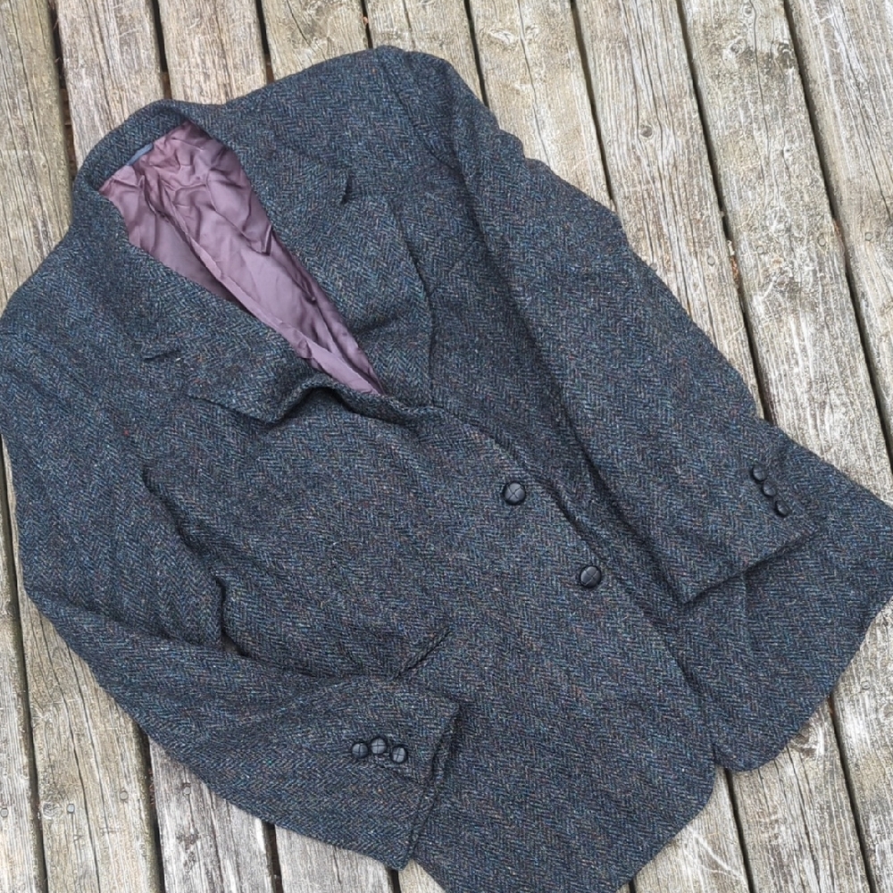Men's Classic Gray Tweed Blazer